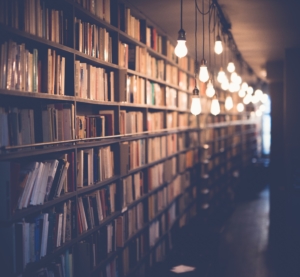 Shelves of books