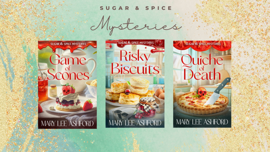 Three book cover for Sugar and Spice mysteries.