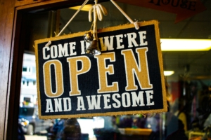 Open sign