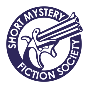 Short Fiction Mystery Society logo showing a Derringer surrounded by the SFMS title