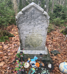headstone at Catherine McIntosh's gravesite