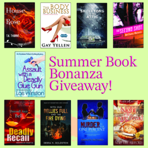 Graphic of all books included in the giveaway.