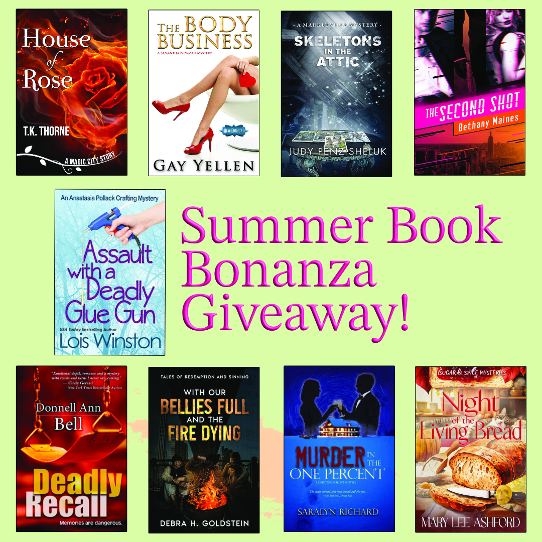Graphic of all books included in the giveaway.
