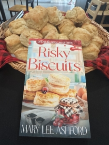 Biscuits and book cover of Risky Biscuits book