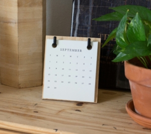 calendar and plant